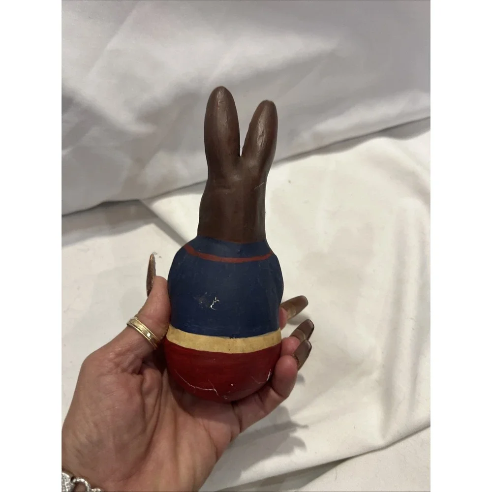 VINTAGE ROLY POLY PAPER MACHE 6.75